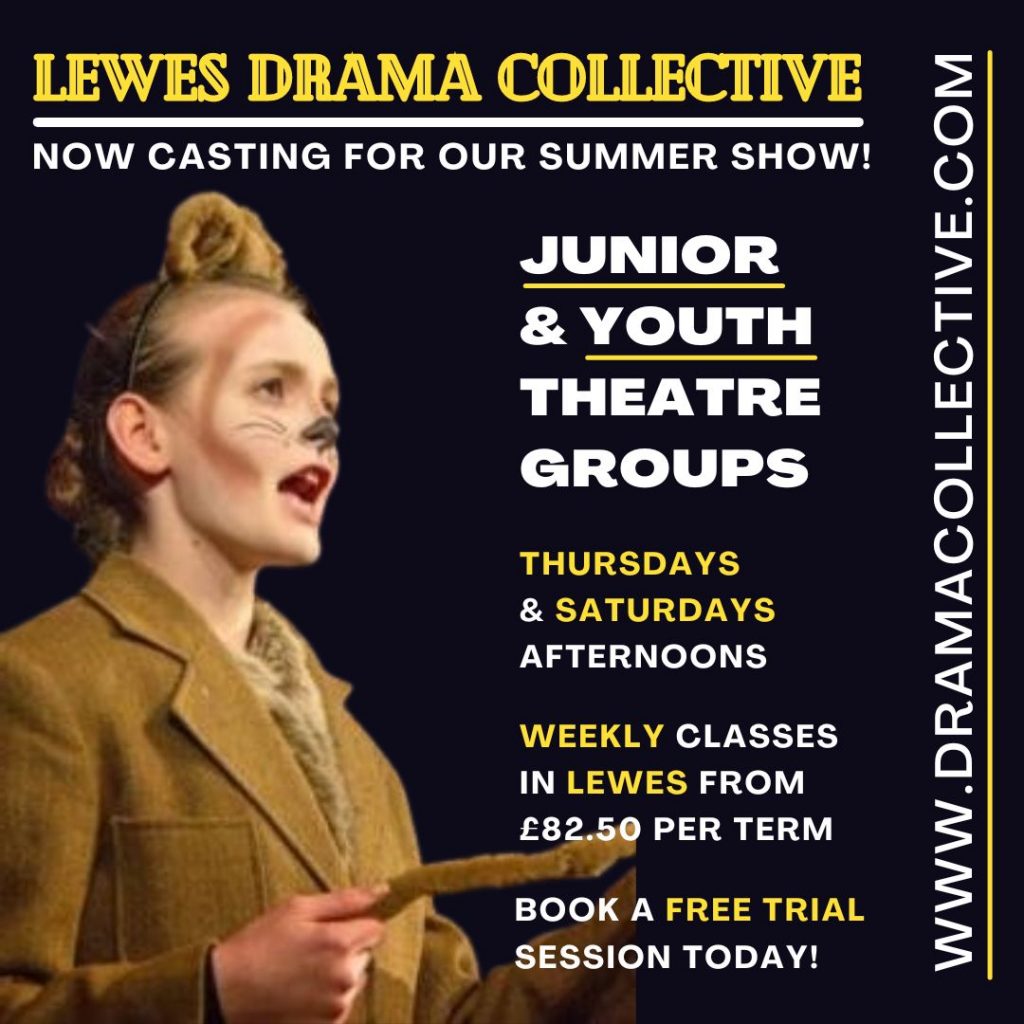 Lewes Drama Collective Youth Theatre and Drama Club advert
