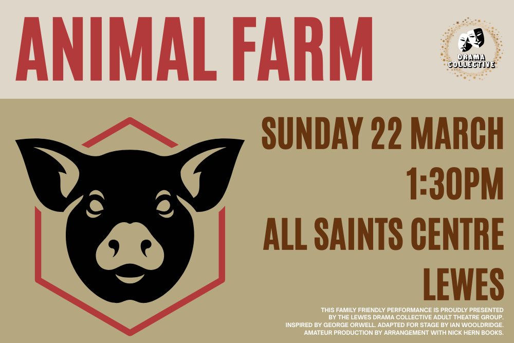 Animal Farm 2026 Lewes Drama Collective header image