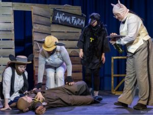 Boxer's health declines and Squealer advises on final plans for him - Animal Farm 2026 - Lewes Drama Collective