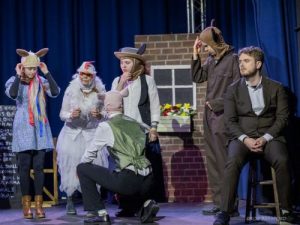 Snowball strategises plan of attack on Mr Jones - Animal Farm 2026 - Lewes Drama Collective