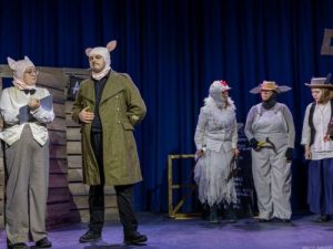 The pigs conspire for power - Animal Farm 2026 - Lewes Drama Collective