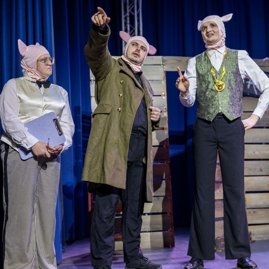 Drama Collective Animal Farm Lewes 2026 Napoleon showing off