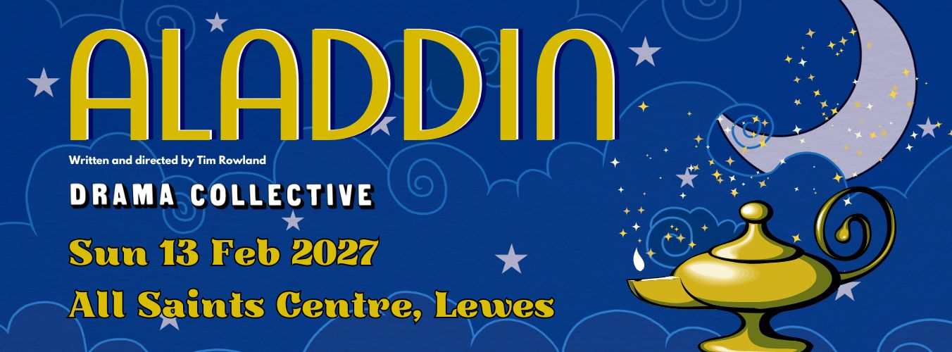 Aladdin 2027 Banner image Lewes Drama Collective