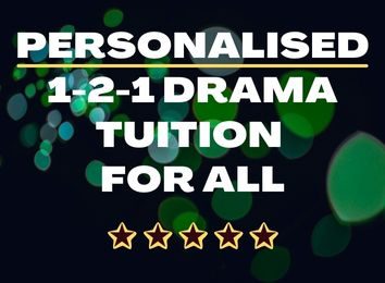 Personalised one to one drama performing arts acting tuition online
